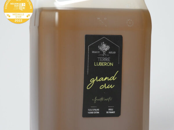 huile olive grand cru 5 L terre luberon medaille or 2022 et 2024