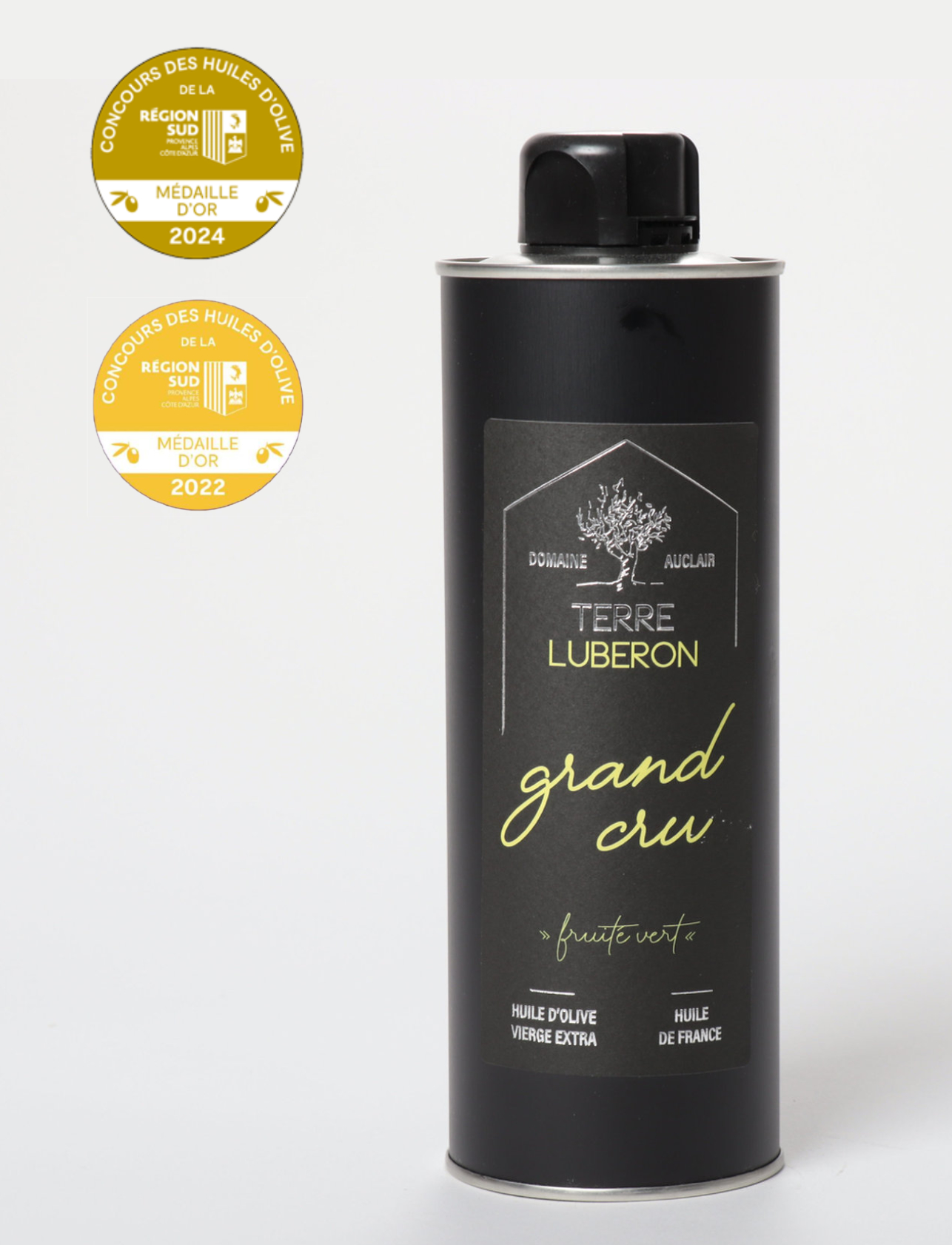 huile olive grand cru 50 cl terre luberon medaille or 2022 et 2024