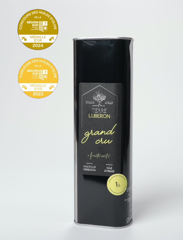 huile olive grand cru terre luberon medaille or 2022 et 2024